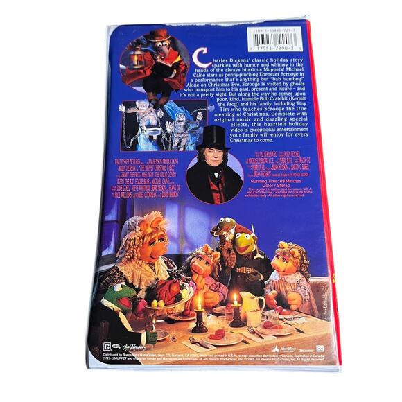 Jim Henson The Muppet Christmas Carol VHS 1993 Clamshell - Picture 6 of 11